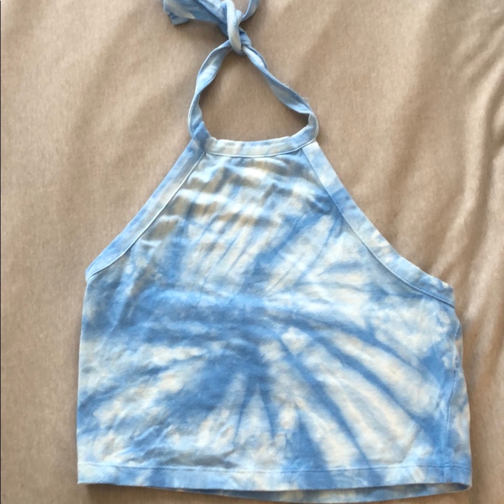 /Pastel tie-dye halter top/